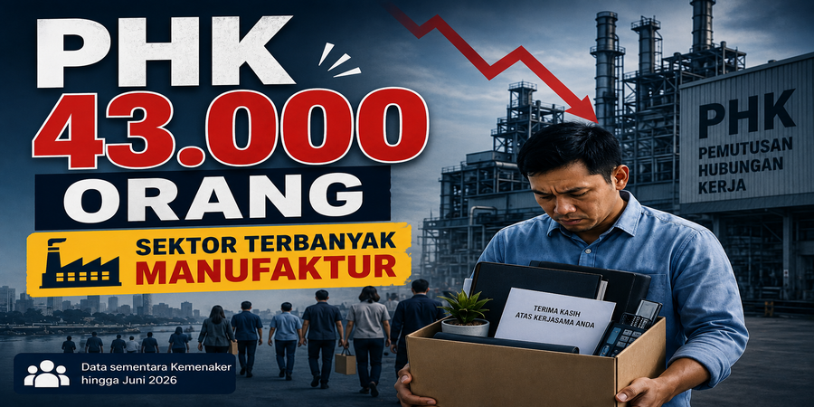 PHK 43.000 Orang, Sektor Manufaktur Jadi Penyumbang Terbesar
