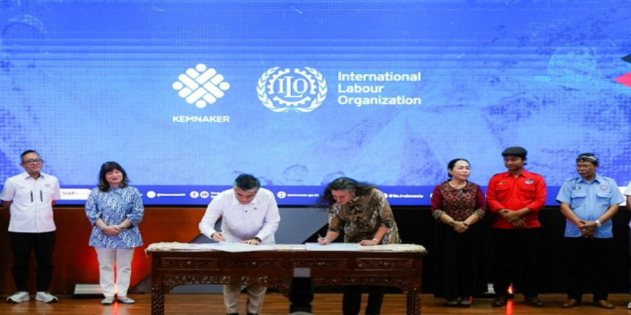 Kemnaker, Pengusaha, Serikat Pekerja, dan ILO Teken Deklarasi Pekerjaan Layak 2026–2030